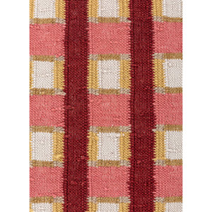 พรมขนสัตว์ทำมือขนาดใหญ่ลายทางสีแดงส้มแบบทอเรียบ รุ่น ADWL-13293 สำหรับตกแต่งบ้าน - Product Image 3