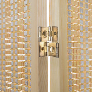 Paravents pliants en bois massif de style antique Écrans pliables et mobiles pour l'intimité intérieure et la décoration intérieure - Product Image 3