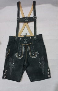 Pantalones cortos blancos bordados de Bavarian Lederhosen para hombre, estilo informal, antiarrugas, tallas XS Xxl 6XL, logotipos sólidos - Product Image 6