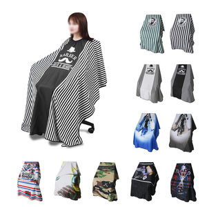 Cape de salon professionnel avec fermetures à pression Grande cape de coiffeur imperméable en polyester durable-pour adultes - Product Image 1