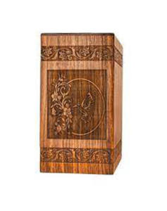 Urnas de cremación de madera hechas a mano de estilo americano moderno, entierro funerario decorativo para hombres y mujeres a bajo precio - Product Image 1