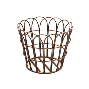 New Design Metal Iron <b>Basket</b> in Rectangle Shape Gold Finished for Tabletop Kitchenware <b>Vegetables</b> <b>Storage</b> <b>Basket</b> - Product Image 3