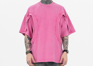 เสื้อยืดสำหรับผู้ชายทรงหลวมสไตล์สตรีทแวร์สำหรับผู้ชายเสื้อยืดผ้าฝ้าย100% พิมพ์โลโก้ตามสั่ง - Product Image 2