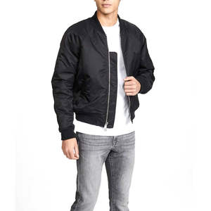Blousons aviateur pour hommes à faible MOQ, conception personnalisée OEM, blouson aviateur pour hommes, col montant, logo frontal, blouson d'hiver, blousons aviateur - Product Image 6