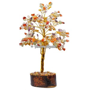 Obtenir Personnalisé Améthyste 300 Chips Silver Wire Gemstone Tree Energy Balancing Crystal Tree - Product Image 5