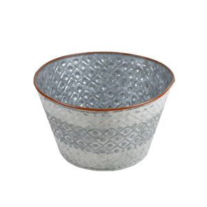 Plateau de service plat ovale en métal galvanisé avec bordure ronde conception de filet Trey fabrication en inde - Product Image 2