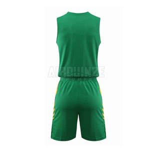 Conception de sublimation réversible personnalisée, ensemble de maillots d'uniformes de club de basket-ball pour adultes, vente en gros de motifs vierges avec logo - Product Image 3