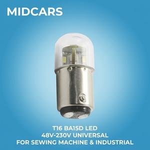 <span class=keywords><strong>Ampoule</strong></span> LED T16 BA15D 48V-230VAC Universelle 1.2W G18 Miniature pour Voyant de Signalisation et Lampe Pilote pour Tour d'Empilage Industrielle - Product Image 1