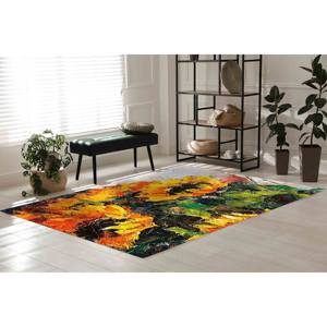 Alfombra con Estampado de Ramo de Girasoles, Alfombra de Cocina Floral Estilo Rústico, Regalo Personalizado para el Hogar, Alfombra Delgada No Tejida - Product Image 5