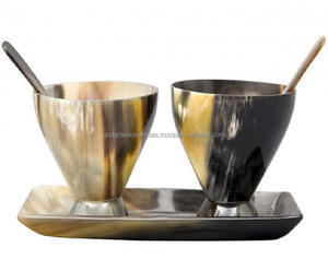 Bol en corne de buffle poli, jetable, décoratif pour les fêtes, disponible en toutes tailles, artisanat indien en corne pour la maison et la décoration - Product Image 6