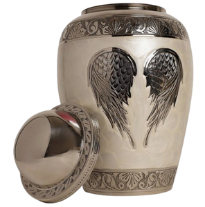 Glossy Finished Adult <b>Ashes</b> Memorial Urn Exclusive Design Metal Cremation Urn <b>for</b> Burial Funeral Memorial Exclusive <b>for</b> Adults - Product Image 5