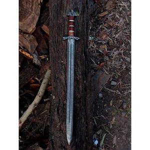 Espada Vikinga de Acero de Damasco Forjada a Mano - Product Image 6