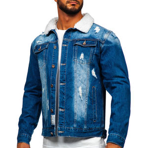 Blouson aviateur personnalisé en coton de couleur unie vintage à col Sherpa pour hommes vestes, vestes pour hommes, veste pour homme vestes en jean - Product Image 3