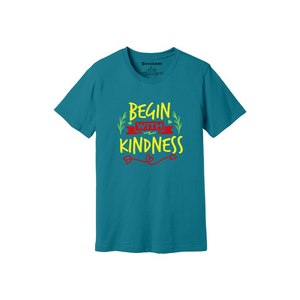 เสื้อยืดผ้าฝ้าย 100% พิมพ์ลายธีมความเมตตา น้ำหนัก 160-180 GSM มี 12 สีให้เลือก  รับออกแบบลายและตำแหน่งได้ตามต้องการ - Product Image 3