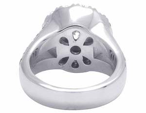 แหวนเพชรโมอิสทรงกลมสำหรับผู้หญิงทำจากเงิน S925ดีไซน์ดอกไม้ในวันครบรอบแต่งงานสุดหรูตามเทรนด์ - Product Image 4