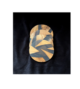 Ensemble de sous-verres en bois et en résine Look élégant pour tout réglage de table disponible personnalisé à vendre - Product Image 6