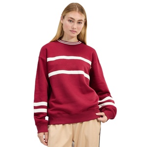 Sustainable <b>Burgundy</b> Women's <b>Hoodie</b> with Ribbed Cuffs and Hem Workout Sweatshirt for Women - Product Image 1
