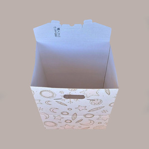 5 uds papel gráfico blanco 330x250H390mm caja de regalo para Panettone titular botella maletín Navidad vacaciones suministros - Product Image 5