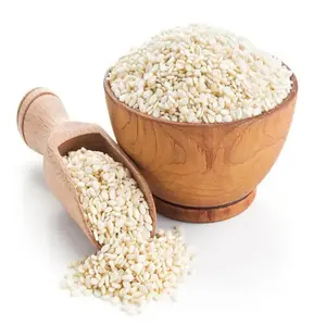 Natural Raw Sesame Seeds 100% Pure White Hulled Sesame Seed for human and animal consumption