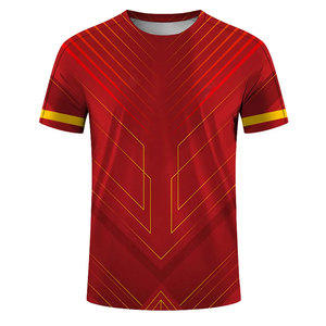 Camiseta de sublimación para hombre más vendida con patrón de letras de logotipo personalizado ecológica y transpirable para uso en exteriores - Product Image 6