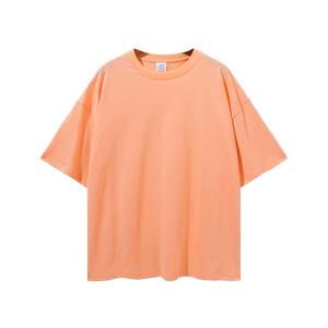 Wholesale High Quality Blank Plain Heavyweight 100% Cotton T Shirt Streetwear Custom Unisex Plus Size Front Logo Oversized - Product Image 6