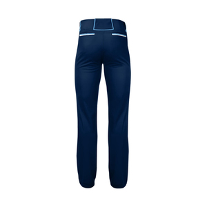 Pantalon de baseball professionnel à double couche avec détails de surpiqûres aux genoux, taille élastique, respirant, séchage rapide, ajustement confortable et sécurisé - Product Image 2