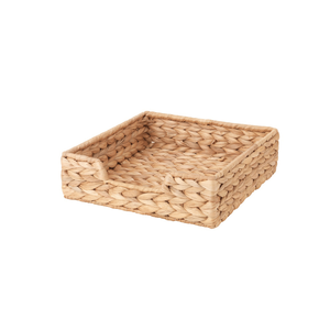 Plateau de rangement de cuisine en jacinthe d'eau tressé à la main - Plateau simple, design tressé artisanal durable, idéal pour les boissons, fabriqué au Vietnam - Product Image 2