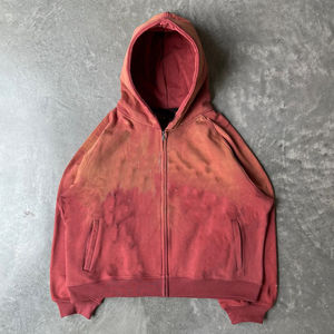 Sudaderas con capucha de hombre de alta calidad con logotipo personalizado 100 de algodón mezclado de doble capa con dobladillo acanalado de gran tamaño Unisex Sudadera con capucha recortada para hombre - Product Image 2