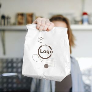 Bolsas de Papel Kraft Marrón, Base de 14 cm, Biodegradables, para Envasado de Alimentos, Personalizables hasta 2 Colores - Product Image 4