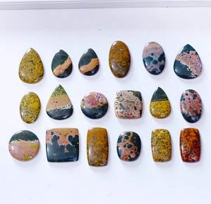 หินแจสเปอร์ทะเลธรรมชาติอัญมณีทรงหลวมสวยงามมีหลายขนาดสำหรับทำ - Product Image 1