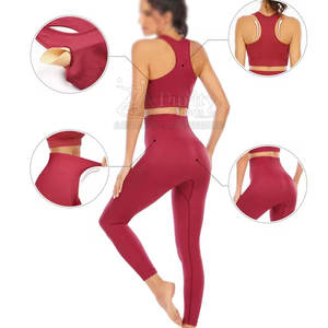 Cómodo conjunto de Yoga de alta fabricación para mujer conjunto de Yoga de algodón ligero para mujer para venta en línea - Product Image 6