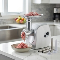 Hachoir à viande électrique haute sécurité à double interrupteur 3 en 1, hachoir alimentaire multifonctionnel pour la maison, appareil de traitement de la viande pour la cuisine