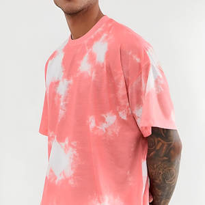 Ropa de entrenamiento y jogging de verano para hombre, camiseta de manga corta, conjunto de pantalones cortos, pantalones cortos transpirables de 2 piezas para hombre, chándales con tinte de corbata - Product Image 5