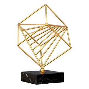 Petite sculpture en métal décorative de table avec des détails fins et une vision artistique contemporaine - Product Image 1