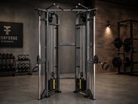 SK Appareil de musculation multifonctionnel Smith Machine Cable Crossover 70kg Tout-en-un pour centre de fitness et club