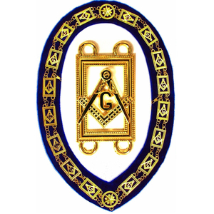 Masonic Regalia Scottish Rite Memphis Misraim Satin Collar Diseño de logotipo personalizado Collares bordados OEM y ODM - Product Image 3