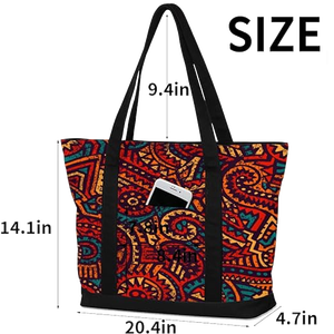 Tela duradera ecológica de calidad superior 2 bolsillo interior conveniente 1 bolsillo exterior con cremallera superior resistente tasa comparativa - Product Image 2