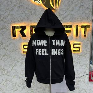 Sweat à capuche unisexe imprimé numériquement avec fermeture éclair, logo personnalisé, services ODM, fabrication en usine, prix raisonnable, très demandé - Product Image 6