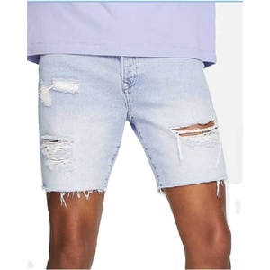 Pantalones Cortos de Mezclilla de Nailon Sólido para Hombre, de Secado Rápido, Cintura Elástica, Cintura Media, Casuales, Precio Bajo, Venta de Fábrica - Product Image 1