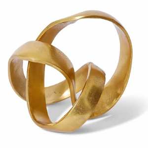 Vente chaude Moderne Abstrait Géométrique Cercle Sculpture Élégante À La Main En Métal En Aluminium Sculpture pour Bureau À Domicile Salon - Product Image 3