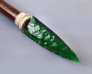 Hermosa Daga de Obsidiana Verde Pulida Hecha a Mano, Cuchillo Artesanal con Piedras Preciosas, Regalo Wiccano Premium, Elimina la Negatividad, Amuleto 8 - Product Image 3