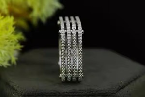 Anillo de pulgar multicapa de plata 925 Unisex, Diamante de moissanita Original, elegante chapado en rodio, diseño grueso y delicado, regalo para él - Product Image 6