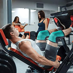 Unisex <b>Neoprene</b> High Quality Non-Slip Gym <b>Knee</b> <b>Sleeves</b> Customizable Colors Wholesale Logo Protection Exercise Weight Lifting - Product Image 4