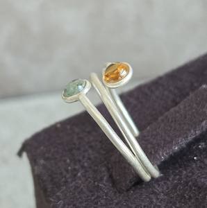 Fabriqué à la main 925 bague de mariage en argent à la mode pierres précieuses bijoux ethniques réglables pour les femmes parfait anniversaire anneaux à la mode - Product Image 2