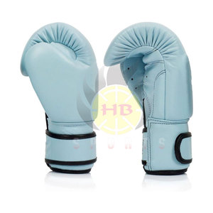 Guantes de boxeo HB SPORTS de cuero genuino de alta calidad profesional Conjuntos de entrenamiento con logotipo de color personalizable para toda la protección - Product Image 6