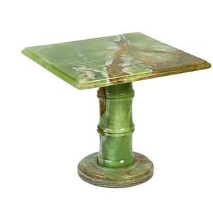 Table carrée en onyx de luxe, table basse moderne en pierre, table d'appoint en onyx naturel, meubles de salon, décoration intérieure, hôtel, restaurant, bureau - Product Image 2