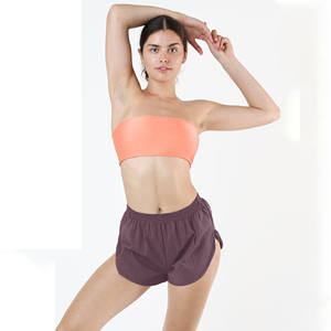 Pantalones cortos de tafetán personalizados simples para correr de mujer de calidad superior - Product Image 1