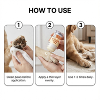 Baume pour pattes et nez de chien et de chat, crème hydratante pour pattes d'animaux avec glycérine et panthénol, apaisement doux pour pattes sèches et rugueuses, OEM ODM
