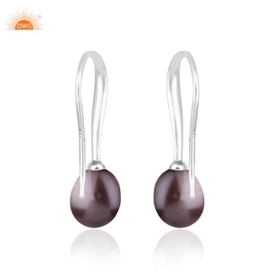 Latest Design 925 Sterling Silver Freshwater Pearl <b>Dangle</b> <b>Earring</b> Jewelry For Women Custom Design Manufacturer - Product Image 3