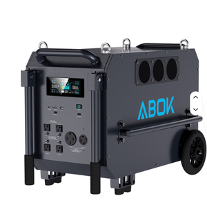 เครื่องกำเนิดไฟฟ้าพลังงานแสงอาทิตย์แบบพกพา ABOK 7200W LiFePO4 คุณภาพสูง 9792Wh สำหรับสำรองไฟบ้าน ระบบสำรองไฟทั้งบ้าน สถานีไฟฟ้าพกพา 5000W - Product Image 1
